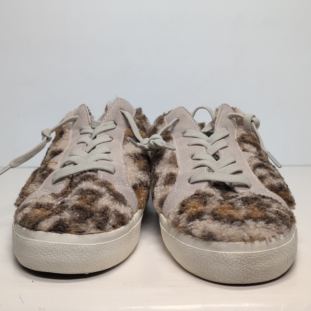 Vintage Havana Tan and Cream Faux Fur slip on Sneakers womans size 8.5 - Picture 8 of 16